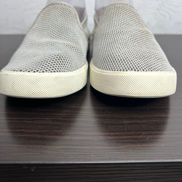 Vince Blair light gray leather perforated slip on sneakers Size 8 - Picture 6 of 9